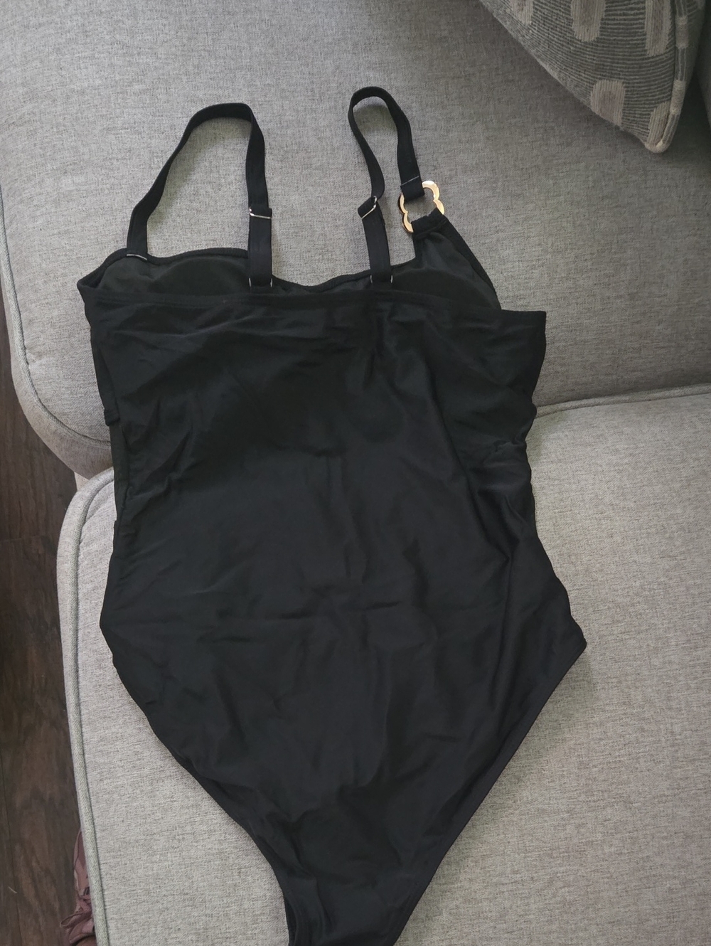 Classic Black One Piece Swimsuit - Picture 6 of 7